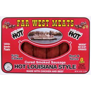 Far West Meats Hot Louisiana Smoked Sausage
