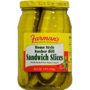 Farman's Kosher Dill Sandwich Slices