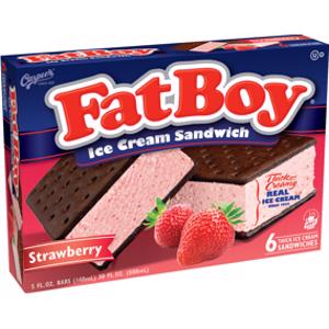 Fat Boy Strawberry Ice Cream Sandwich