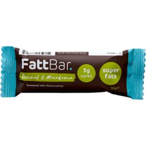 FattBar Coconut & Macadamia Keto Bar