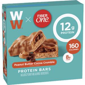 Fiber One WW Peanut Butter Cocoa Crumble Protein Bar