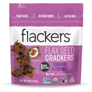 Flackers Cinnamon & Currants Flax Seed Crackers