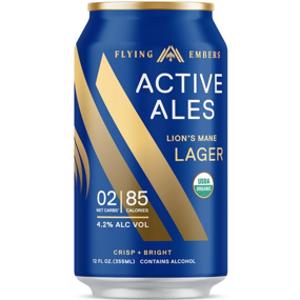Flying Embers Active Ales Lion's Mane Lager