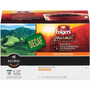 Folgers Colombian Decaf Coffee Pods