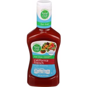 Food Club Fat Free California French Style Dressing