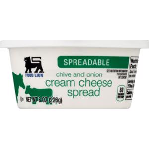 Food Lion Chive & Onion Cream Cheese Spread