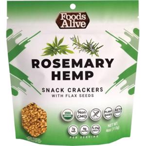 Foods Alive Rosemary Hemp Crackers
