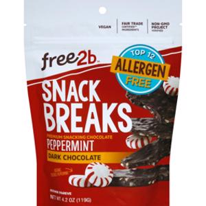 Free2b Dark Chocolate Peppermint Snack Breaks