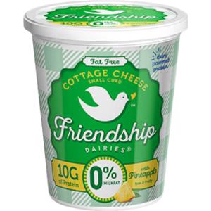 Friendship Dairies Nonfat Cottage Cheese w/ Pineapple