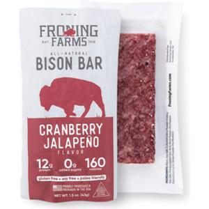 Froning Farms Cranberry Jalapeno Bison Bar