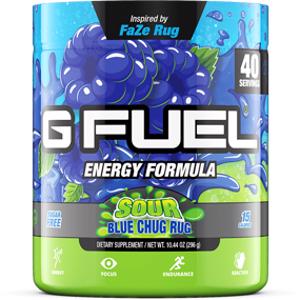 G Fuel Energy Formula Sour Blue Chug Rug