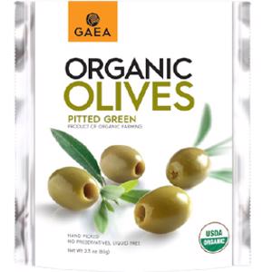 Gaea Organic Green Olives Snack