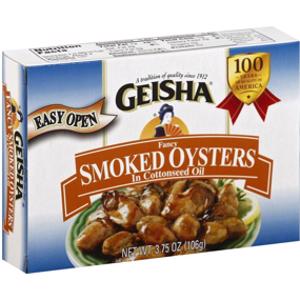 Geisha Smoked Oysters in Cottonseed Oil