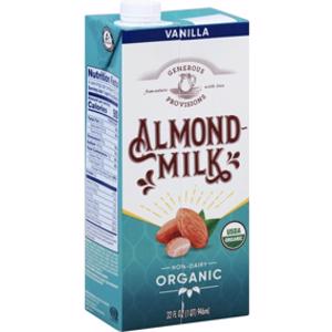 Generous Provisions Organic Vanilla Almond Milk
