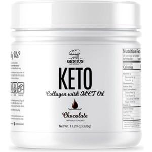 Genius Gourmet Chocolate Keto Collagen w/ MCT Oil