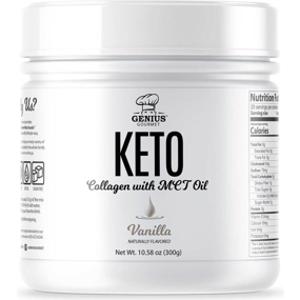 Genius Gourmet Vanilla Keto Collagen w/ MCT Oil