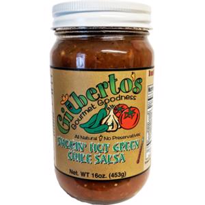 Gilberto's Gourmet Goodness Smokin' Hot Green Chile Salsa