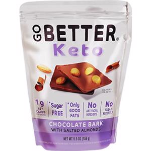 Go Better Keto Chocolate Bark w/ Salted Almonds