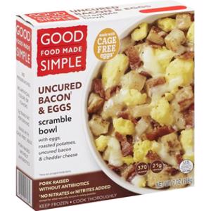 Good Food Made Simple Uncured Bacon & Eggs Scramble Bowl