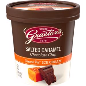 Graeters Salted Caramel Chocolate Chip French Pot Ice Cream