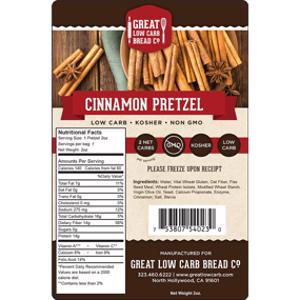 Great Low Carb Bread Co. Cinnamon Pretzel