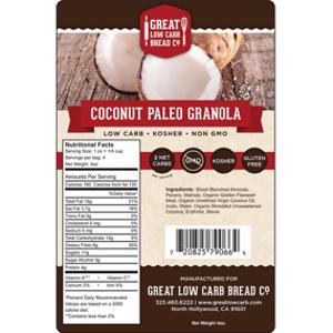 Great Low Carb Bread Co. Coconut Paleo Granola