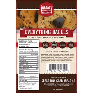 Great Low Carb Bread Co. Everything Bagels
