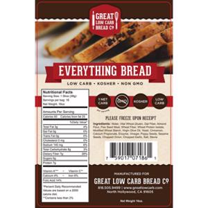 Great Low Carb Bread Co. Everything Bread