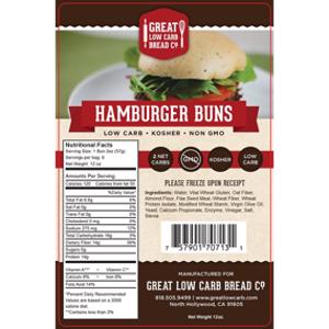 Great Low Carb Bread Co. Hamburger Buns