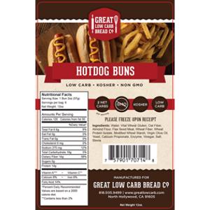 Great Low Carb Bread Co. Hot Dog Buns