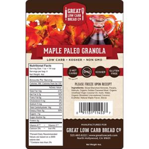 Great Low Carb Bread Co. Maple Paleo Granola