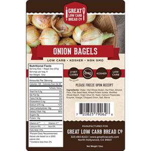 Great Low Carb Bread Co. Onion Bagels
