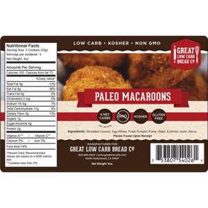 Great Low Carb Bread Co. Paleo Macaroons