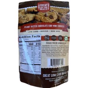 Great Low Carb Bread Co. Peanut Butter Chocolate Chip Mini Cookies