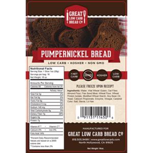 Great Low Carb Bread Co. Pumpernickel Bread