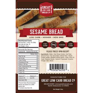 Great Low Carb Bread Co. Sesame Bread