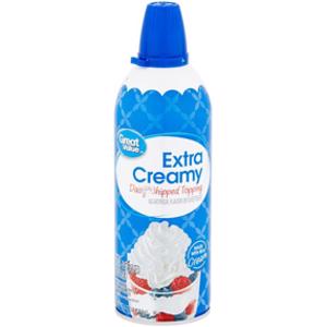 Great Value Extra Creamy Whipped Cream