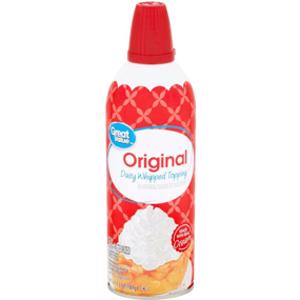 Great Value Original Dairy Whipped Topping