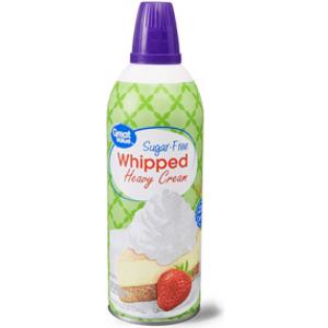 Great Value Sugar-Free Whipped Heavy Cream