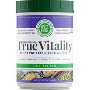 Green Foods Unflavored True Vitality Protein Shake