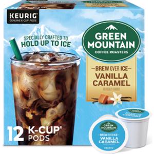 Green Mountain Brew Over Ice Vanilla Caramel Coffee Pods