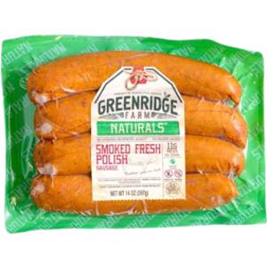 Greenridge Farm Smoked Polish Pork Sausage