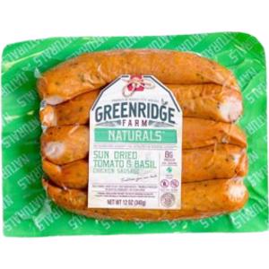 Greenridge Farm Sundried Tomato & Basil Chicken Sausage