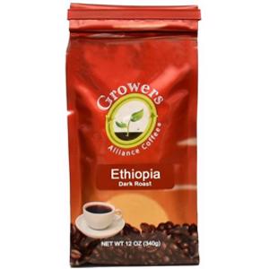 Growers Alliance Coffee Organic Ethiopian Ground Coffee