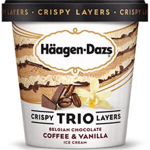 Haagen-Dazs Trio Crispy Layers Coffee & Vanilla Ice Cream