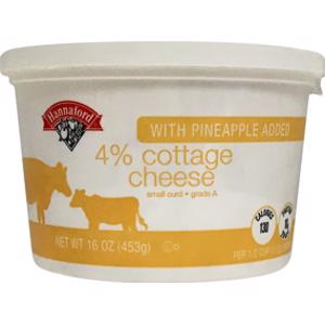 Hannaford Pineapple Cottage Cheese