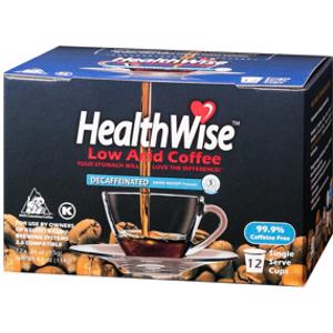 HealthWise Low Acid Decaf Coffee Pods