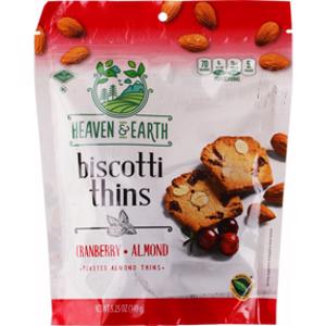 Heaven & Earth Cranberry Almond Biscotti Thins