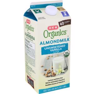 HEB Organics Unsweetened Vanilla Almond Milk