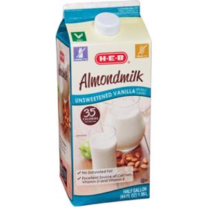 HEB Unsweetened Vanilla Almond Milk